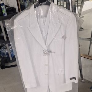 Stylish White Kids Matching Set Suit